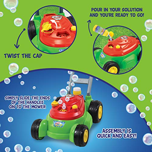Bubble-N-Go Deluxe Toy Bubble Lawn Mower with Bubble Solution Bubble-N-Go Deluxe Toy Bubble Lawn Mower with Bubble Solution